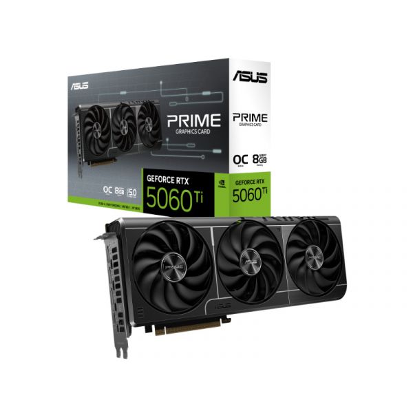 Asus Videókártya NVIDIA Prime GeForce RTX 5060 Ti OC Edition 8GB (90YV0MP0-M0NA00)